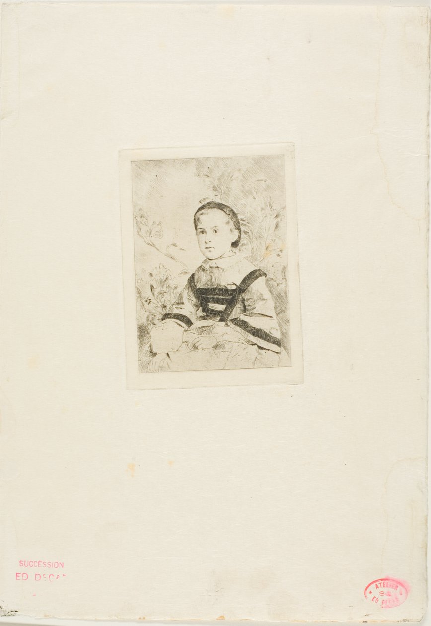 Pani N. Wołkońska, druga płyta autorstwa Hilaire Germain Edgar Degas