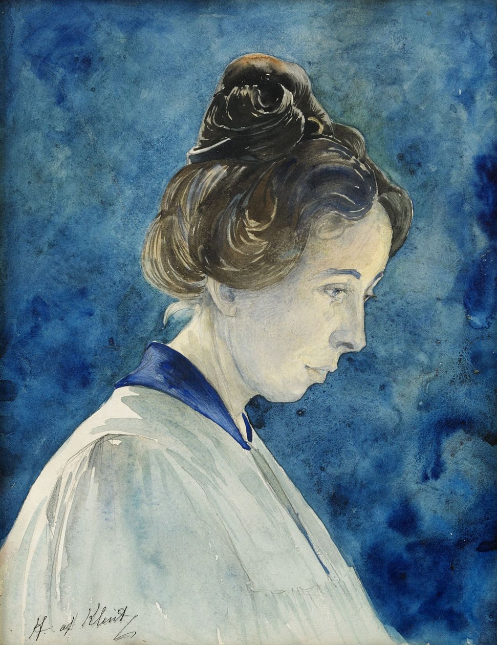 Autoportret, ok. 1890. autorstwa Hilma af Klint