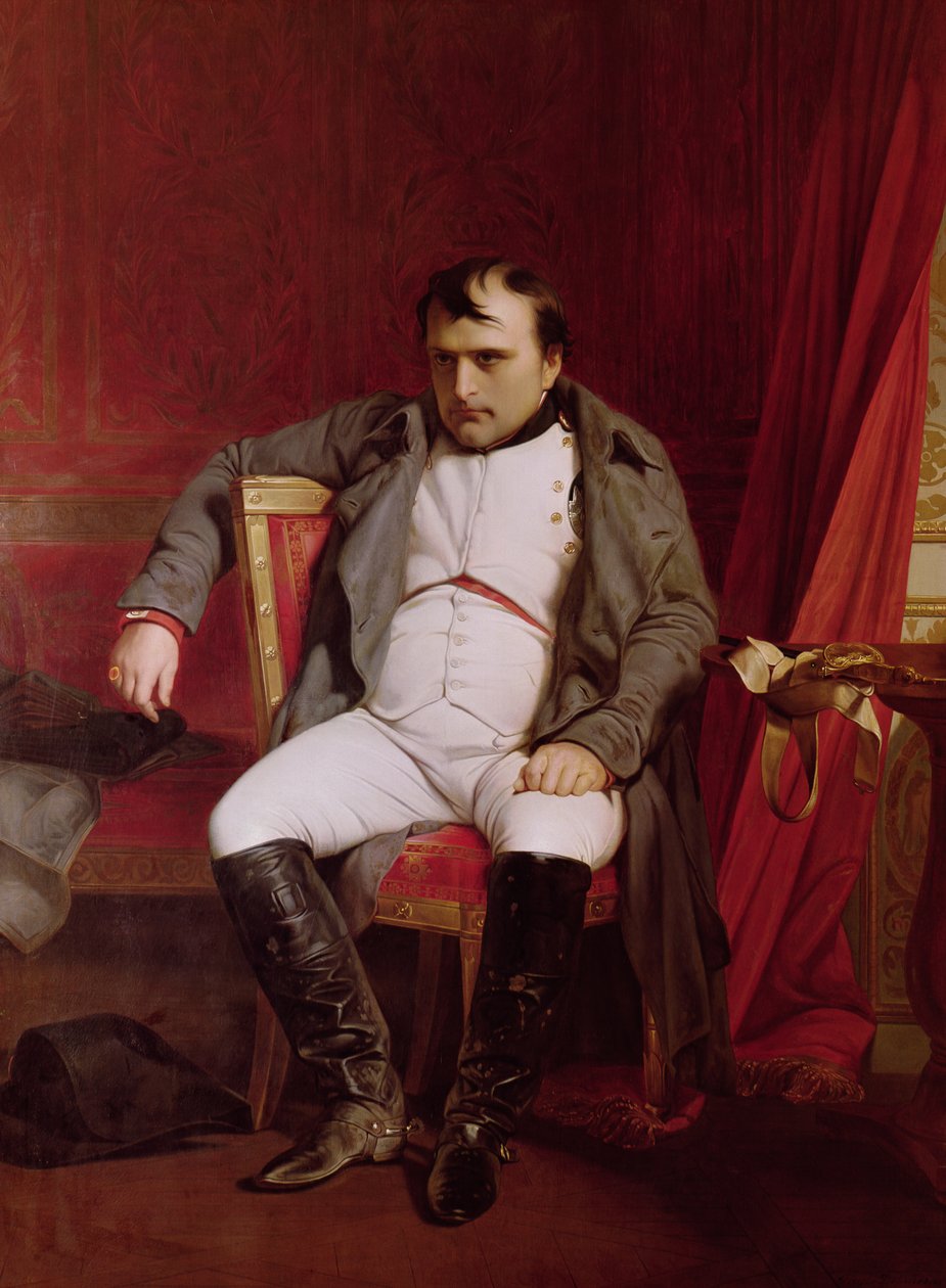 ناپلیون (۱۷۶۹-۱۸۲۱) وروسته له هغه چې له واکه ګوښه شو autorstwa Hippolyte Delaroche