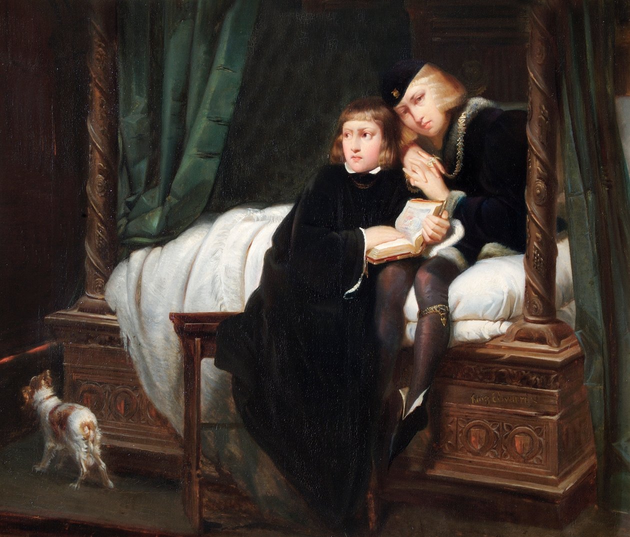 Książęta w wieży autorstwa Hippolyte (1797 1856) (after) Delaroche