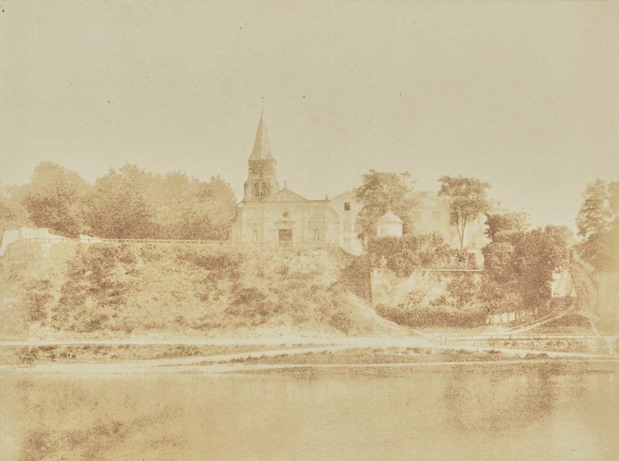 [Kościół i Chatêau w Saint-Ouen]. autorstwa Hippolyte Bayard