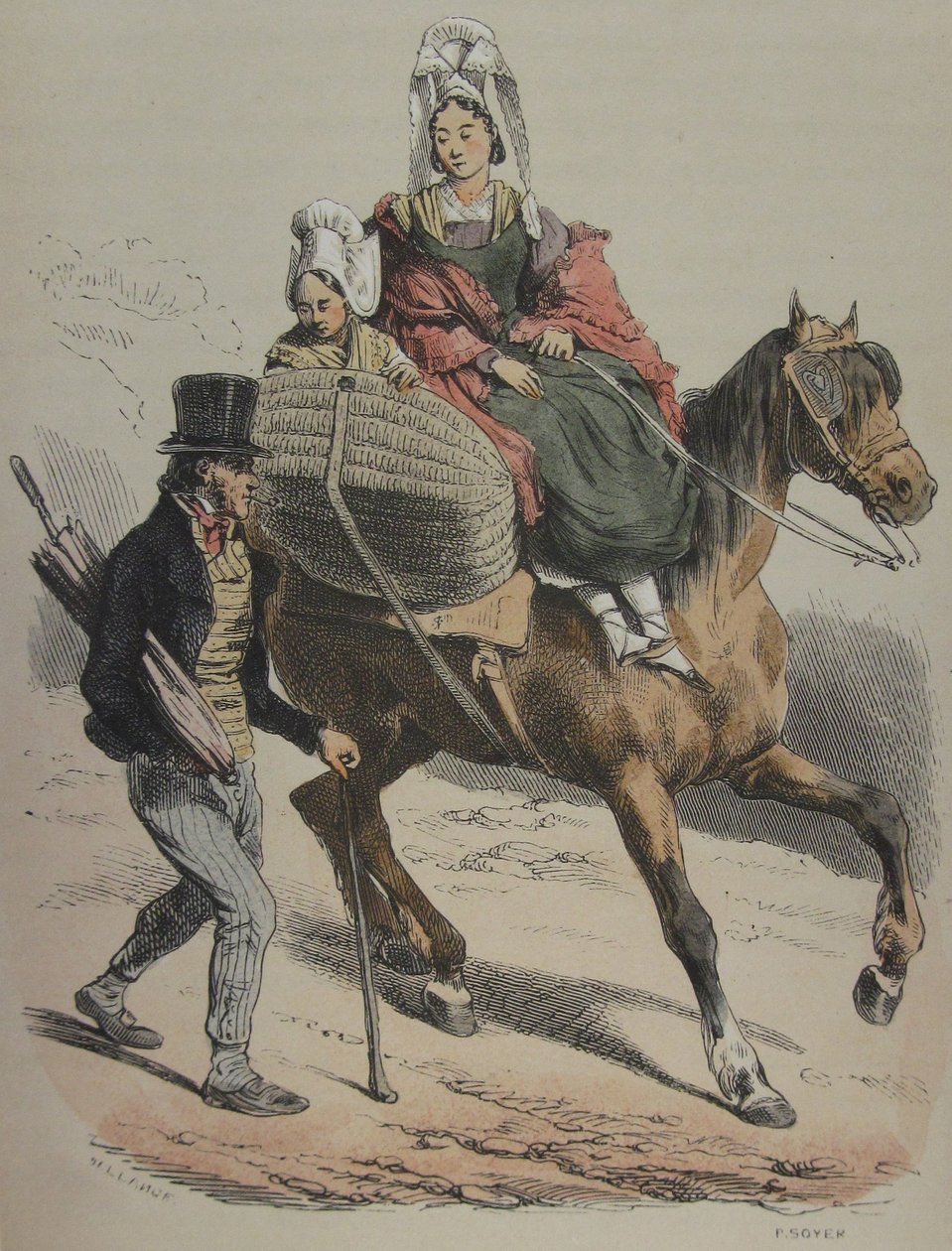 Normandia Jules Janin ilustracja 161 autorstwa Hippolyte Bellange