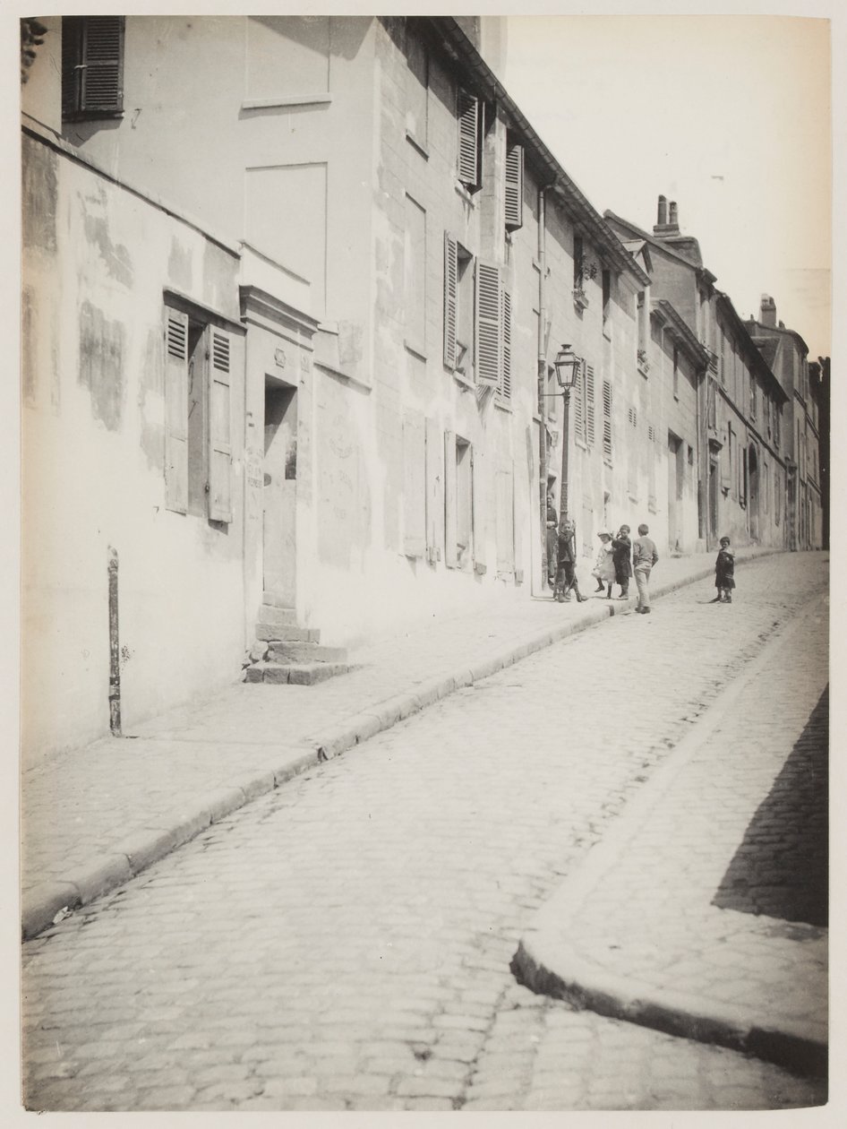 Ulica na Montmartre, Paryż, ok. 1890 r. (zdjęcie) autorstwa Hippolyte Blancard