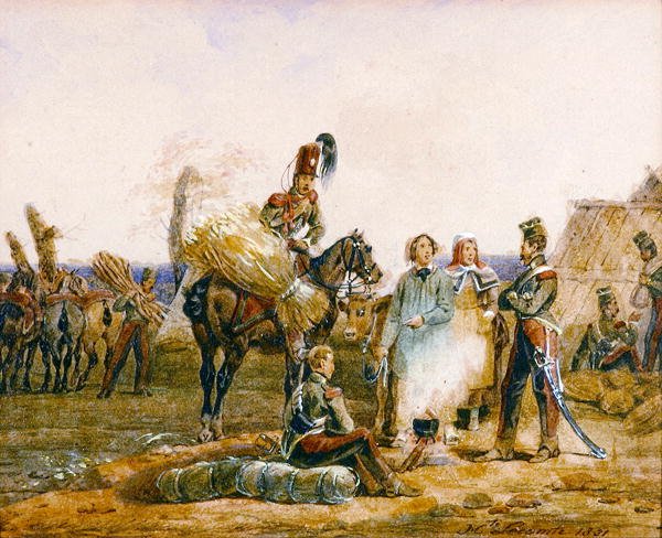 Oddziały francuskie autorstwa Hippolyte Lecomte