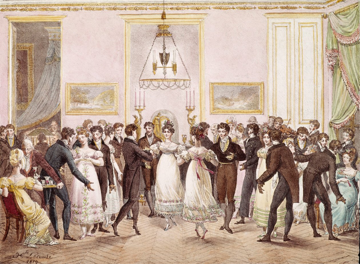Bal towarzyski autorstwa Hippolyte Lecomte