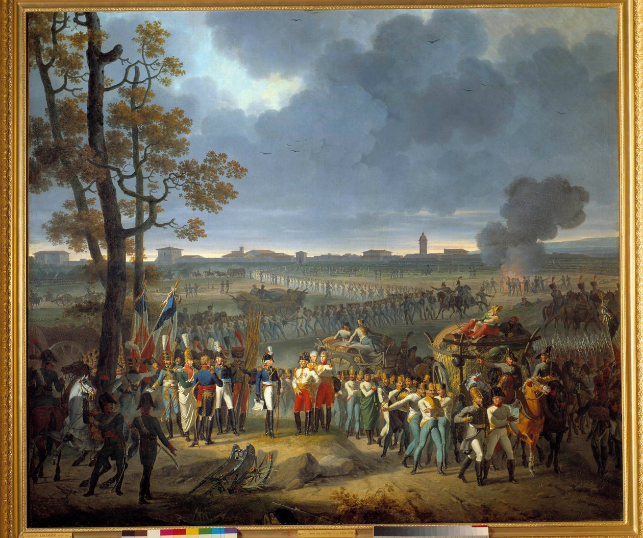 kapitulacja Mantui (2 lutego) autorstwa Hippolyte Lecomte