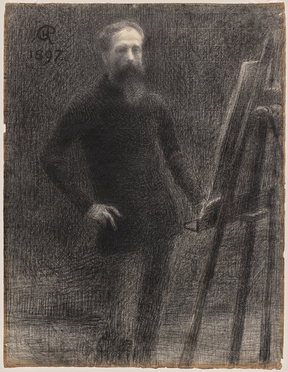 Autoportret na sztalugach autorstwa Hippolyte Petitjean