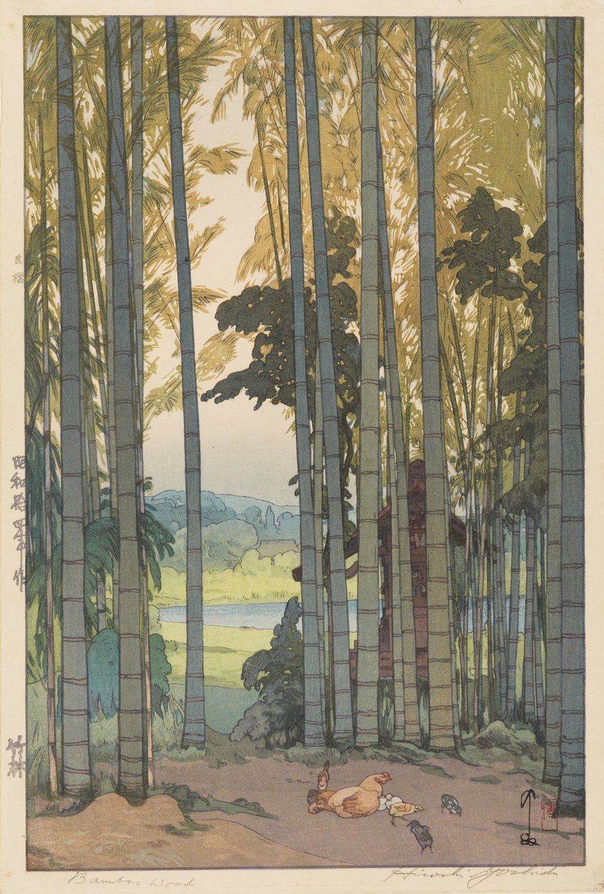 drewno bambusowe autorstwa Hiroshi Yoshida
