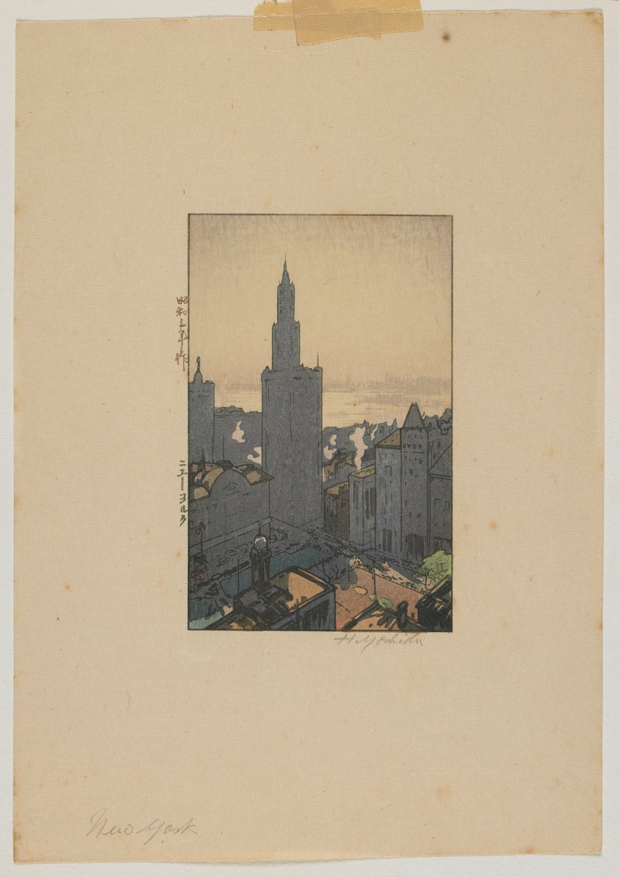 Nowy Jork, era Showa autorstwa Hiroshi Yoshida