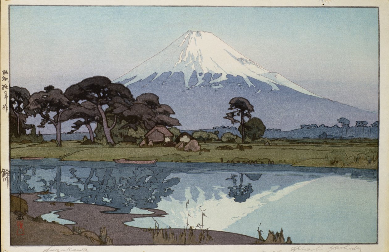Jezioro w Suzakawie autorstwa Hiroshi Yoshida