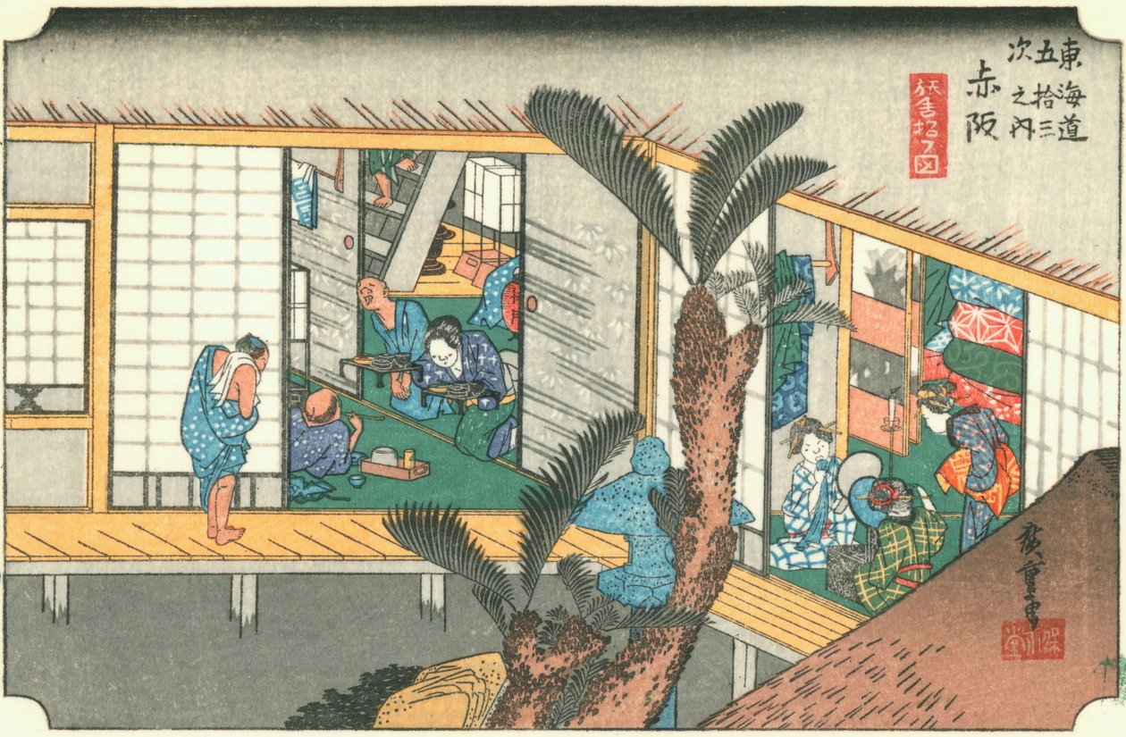Akasaka autorstwa Hiroshige