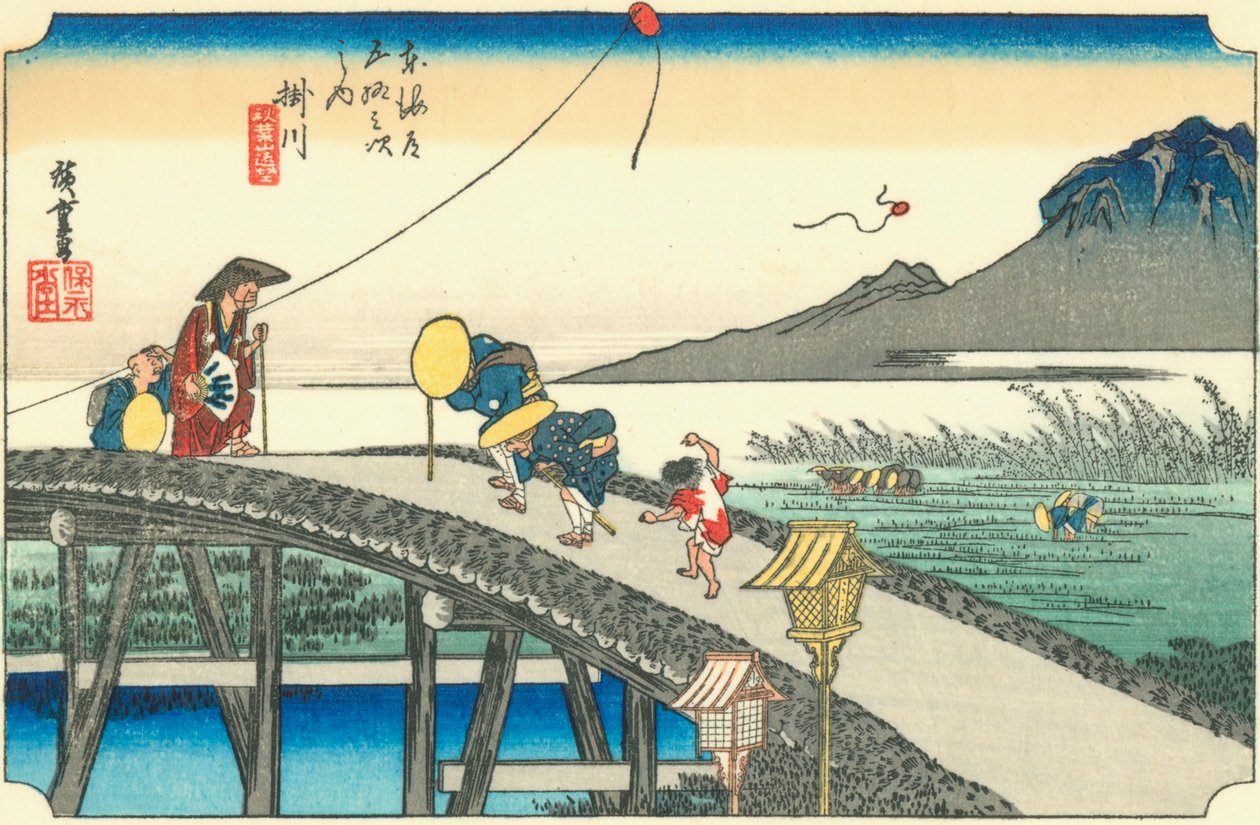 Kakegawa autorstwa Hiroshige