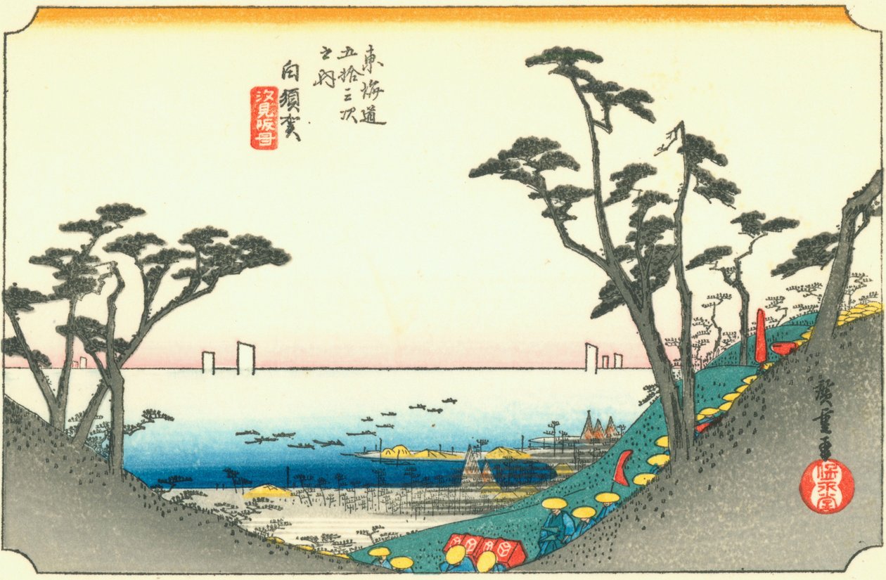 Shirasuka autorstwa Hiroshige