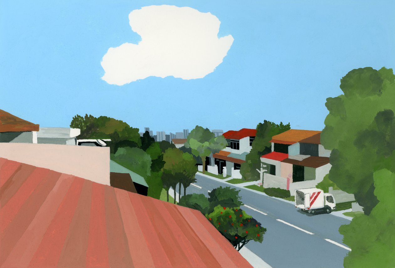 Przeprowadzka, Nowe miasto、2017， autorstwa Hiroyuki Izutsu