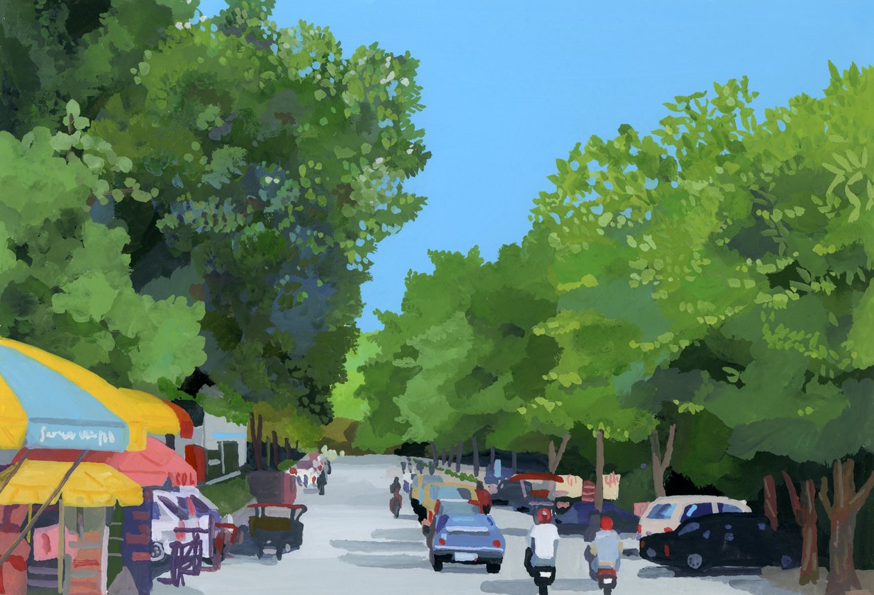 Phnom Penh, Kambodża、 autorstwa Hiroyuki Izutsu