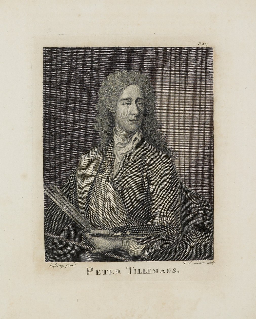 Peter Tillemans, grawerowane przez Thomasa Chambarsa (1724-89), c.1762 autorstwa Hissings