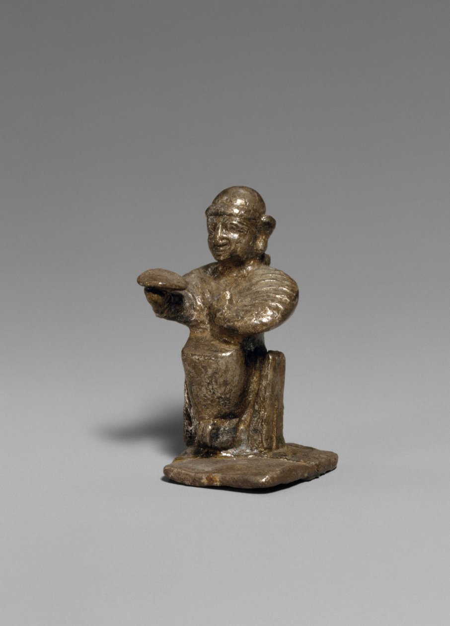 Siedząca kobieta, ok. 1300 pne (srebro) autorstwa Hittite