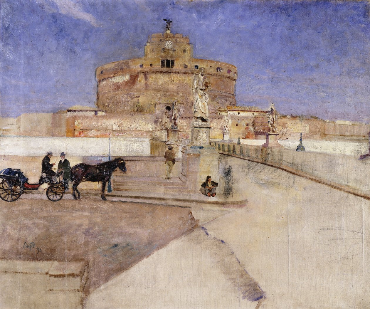 Castello Sant „Angelo, Rzym, 1896 autorstwa Hjalmer Eilif Emanuel Peterssen
