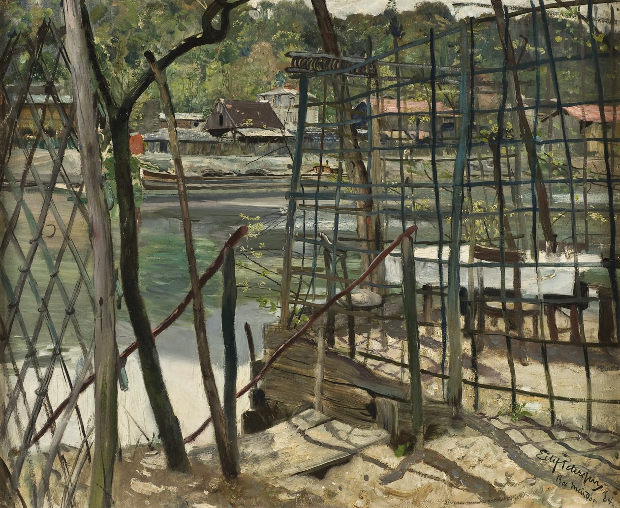 Krajobraz z Meudon, Francja, 1884 autorstwa Hjalmer Eilif Emanuel Peterssen