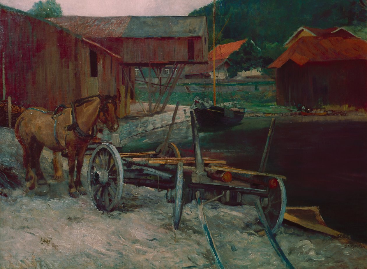Zatoka Sandvik autorstwa Hjalmer Eilif Emanuel Peterssen