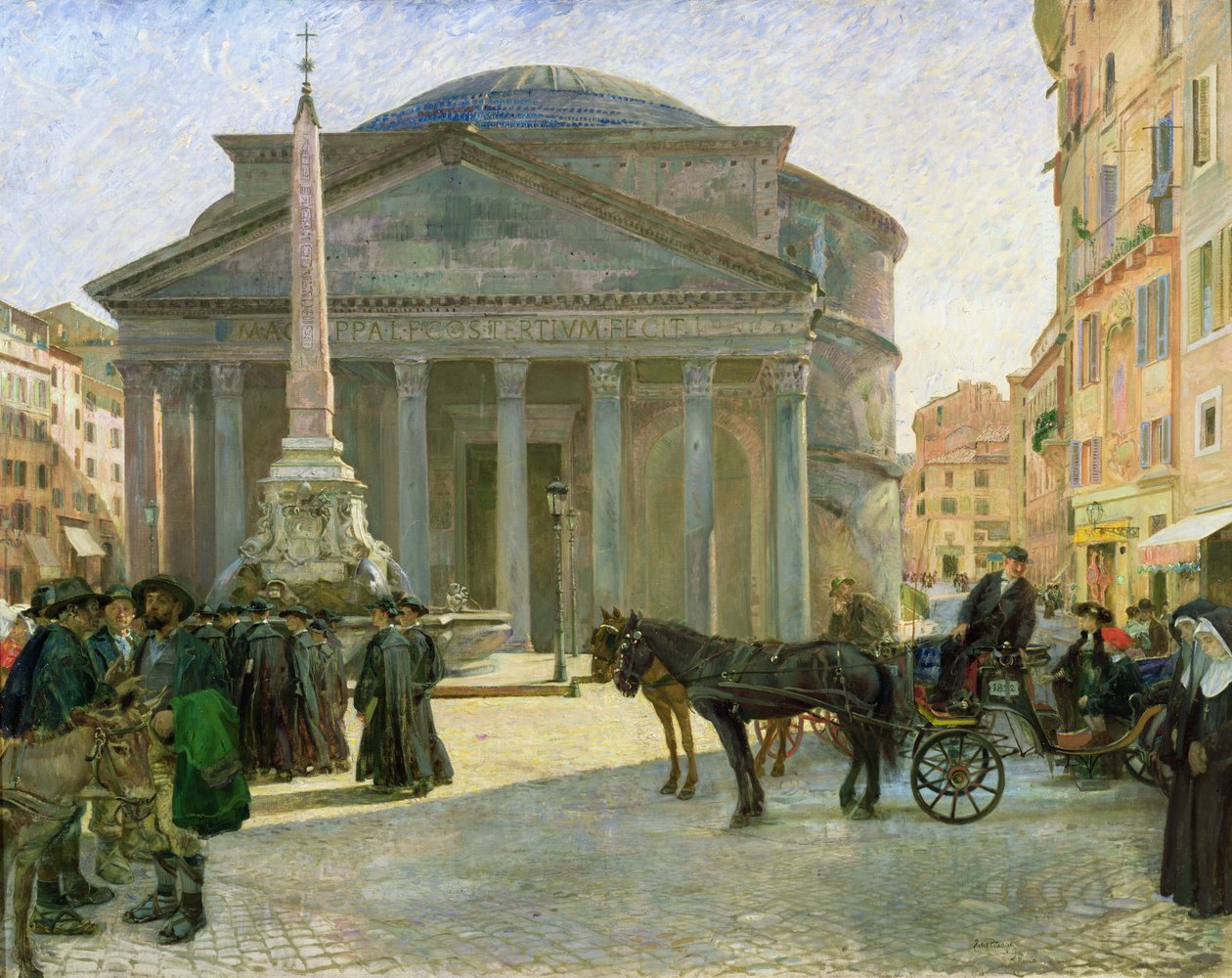 Panteon, Rzym autorstwa Hjalmer Eilif Emanuel Peterssen