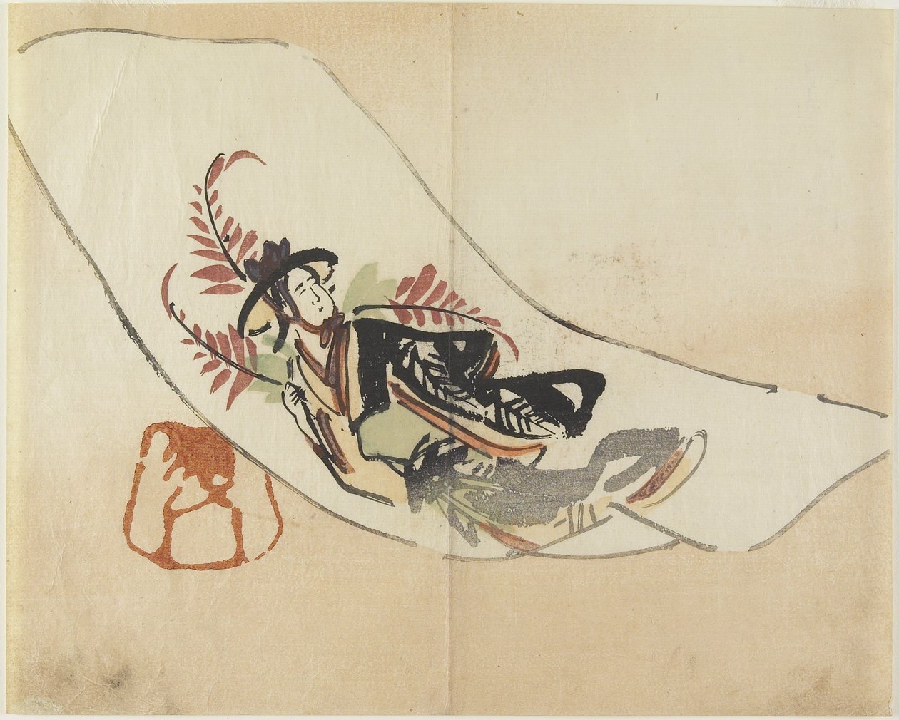 Wisteria Maiden, c. 1830 autorstwa Hogyoku