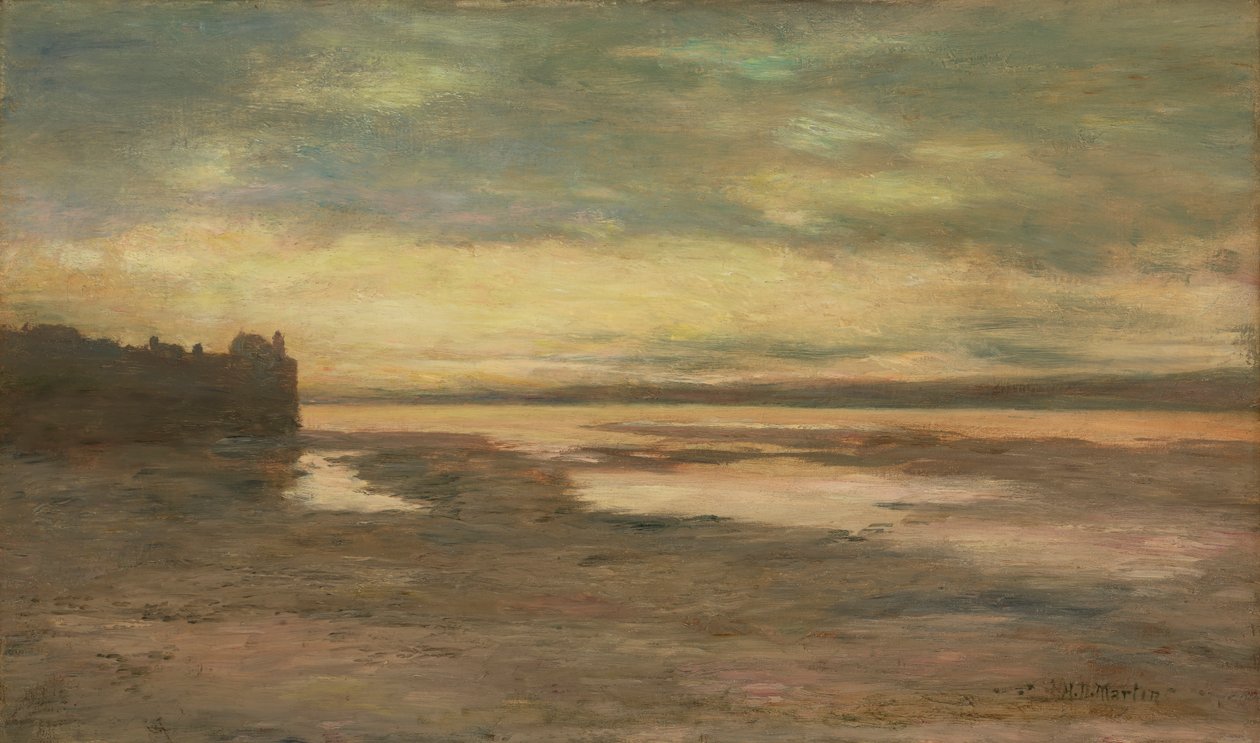 Wieczór nad Tamizą, ok. godz. 1876. autorstwa Homer Dodge Martin