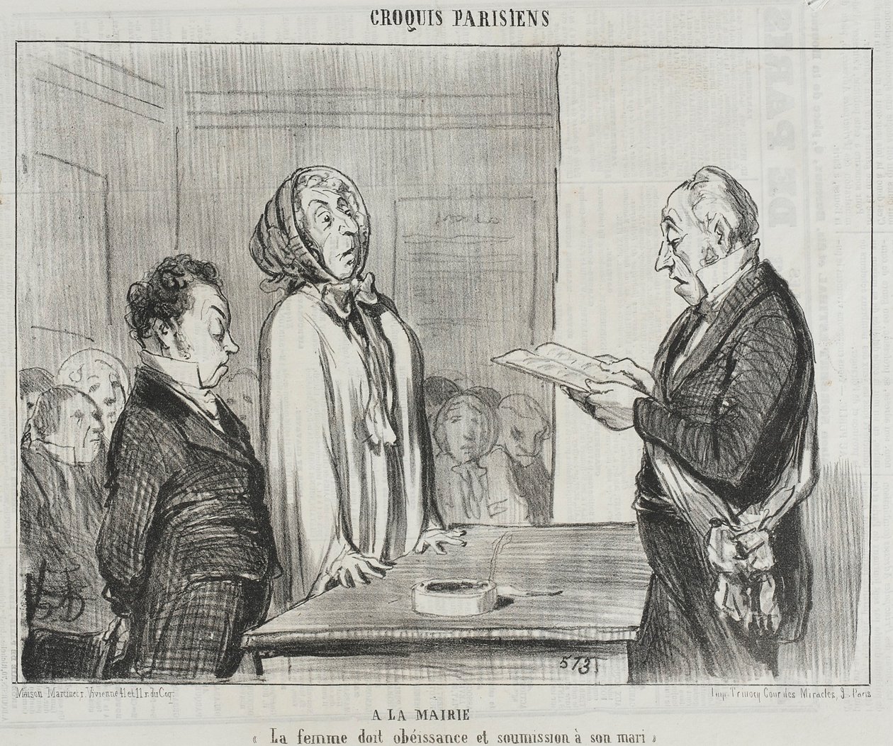 U burmistrza... autorstwa Honoré Daumier