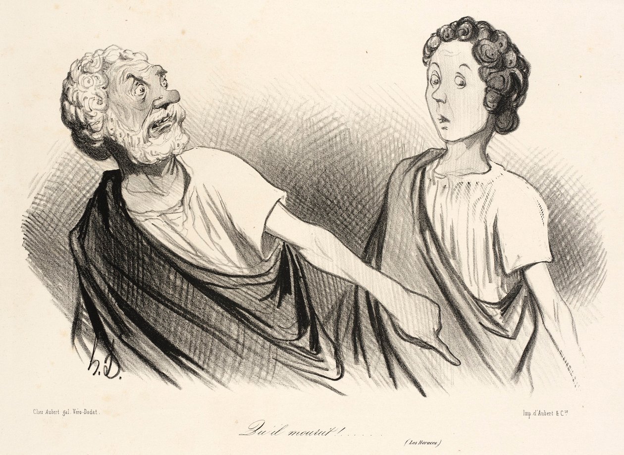 ...że umarł!... autorstwa Honoré Daumier
