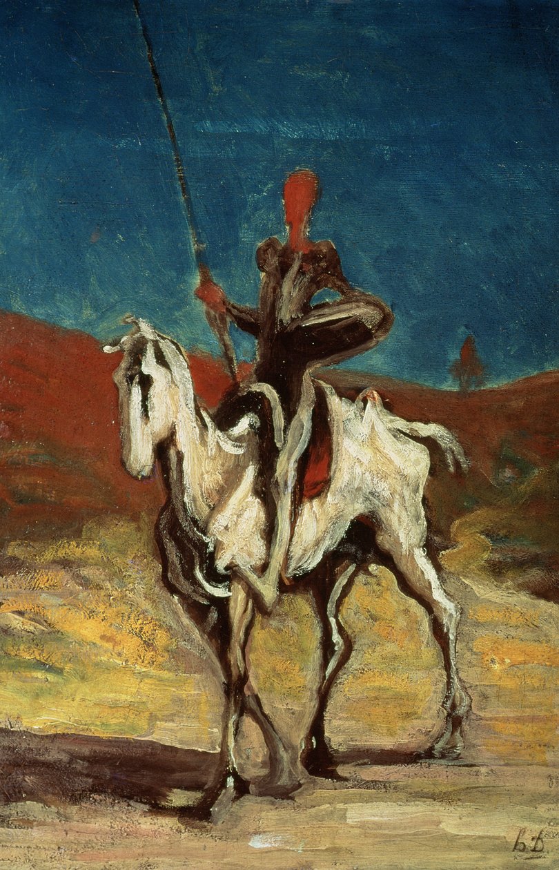 Don Kichot, c.1865-1870 autorstwa Honoré Daumier