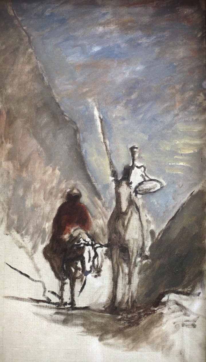 Don Kichot i martwy muł autorstwa Honoré Daumier
