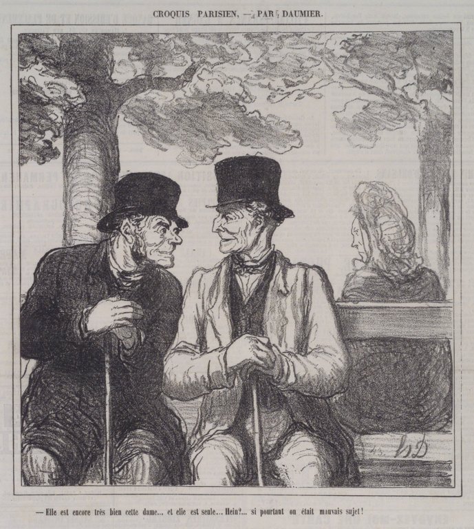 Ona jest nadal bardzo dobra, ta pani... autorstwa Honoré Daumier