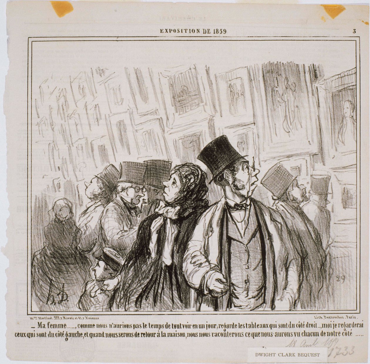 Wystawa z 1859 r. - Moja żona... Jak byśmy nie mieli... autorstwa Honoré Daumier