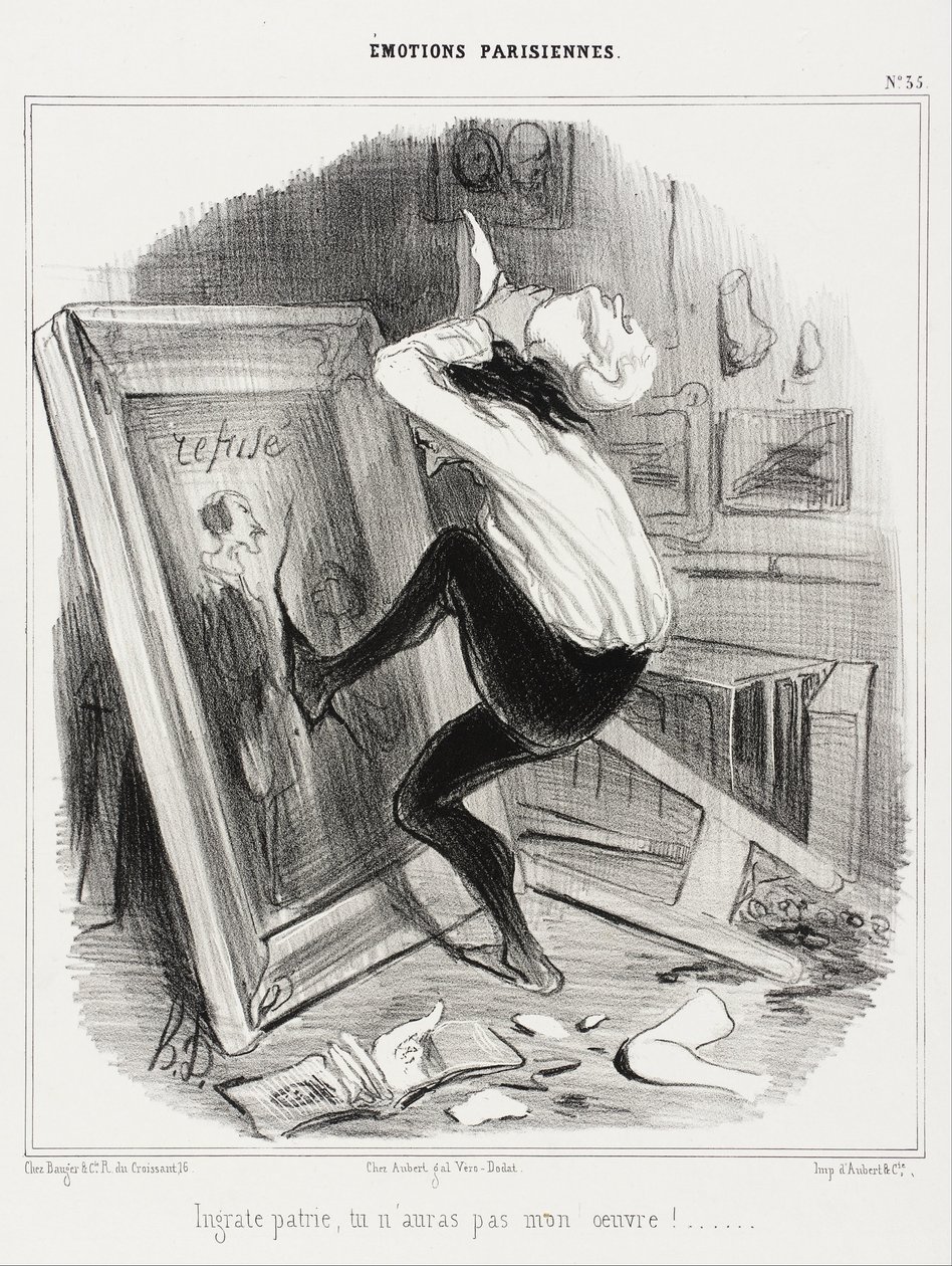 Niewdzięczna ojczyzno, nie dostaniesz mojej pracy!... autorstwa Honoré Daumier