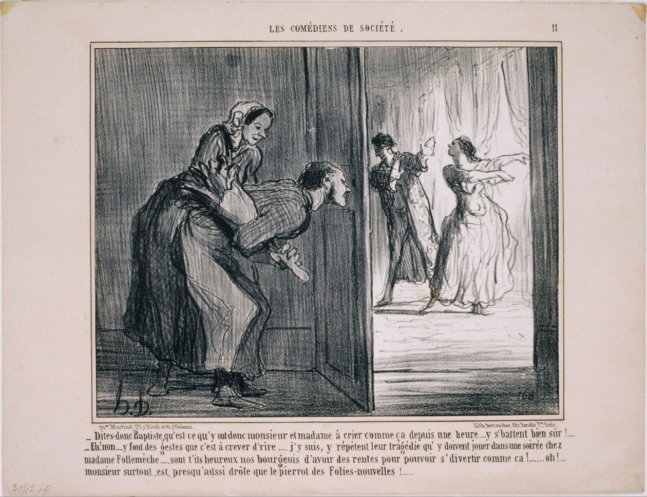 The Comedians of Society - Powiedz baptyście, co mają… autorstwa Honoré Daumier
