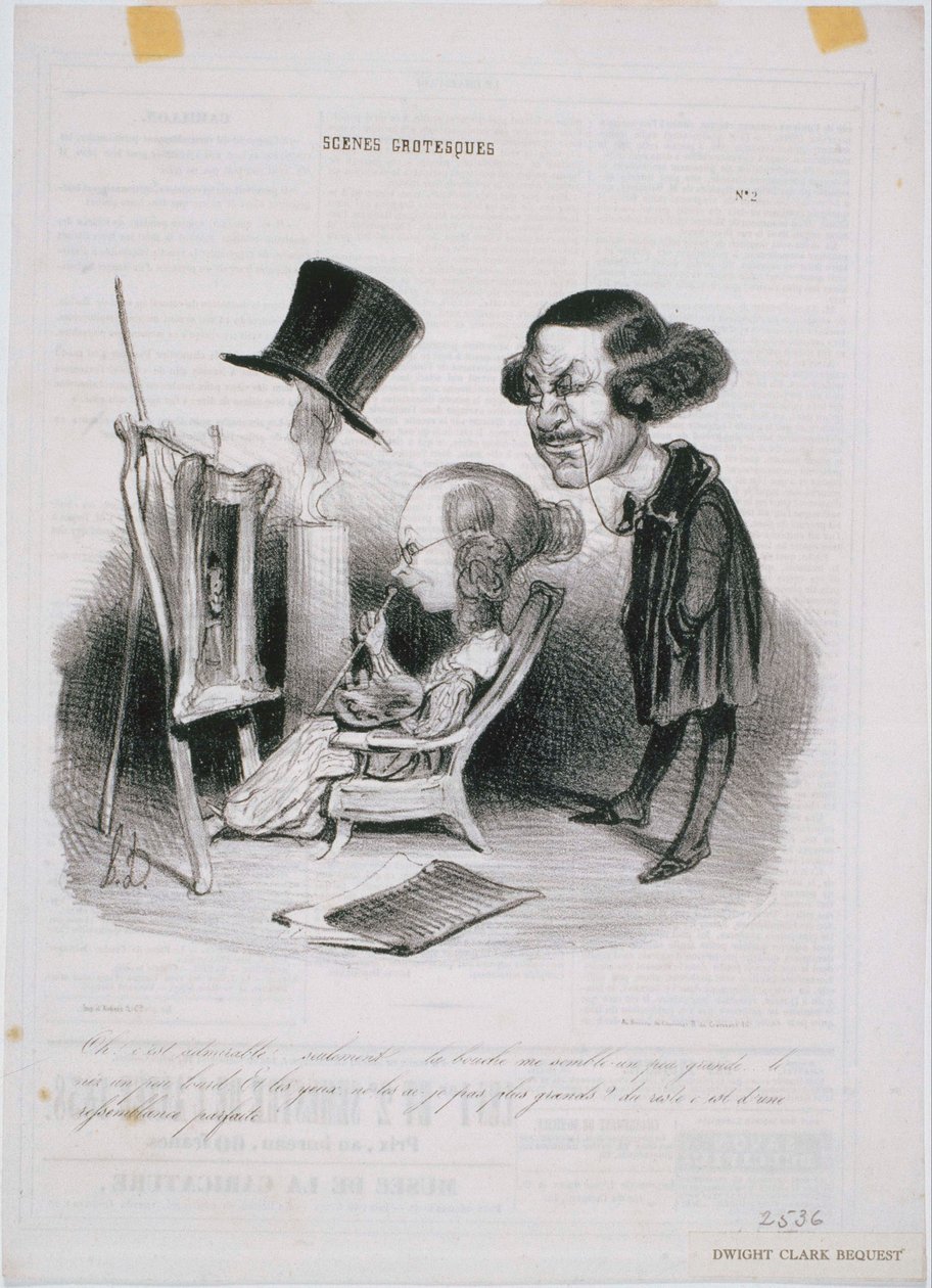Sceny groteskowe - Och! To godne podziwu... autorstwa Honoré Daumier