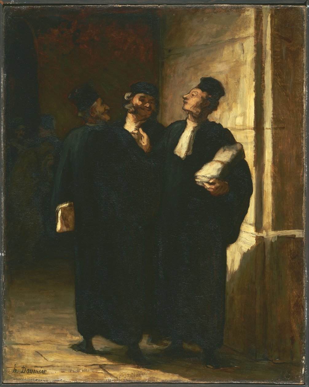 Trzej prawnicy autorstwa Honoré Daumier