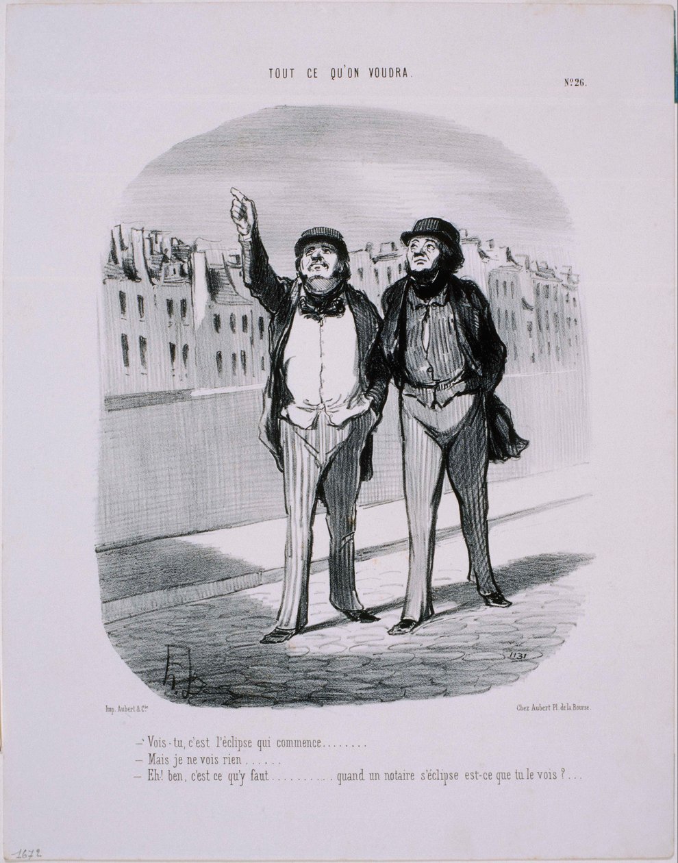 Cokolwiek chcemy- Widzisz, te zaćmienie, które się zaczyna... autorstwa Honoré Daumier