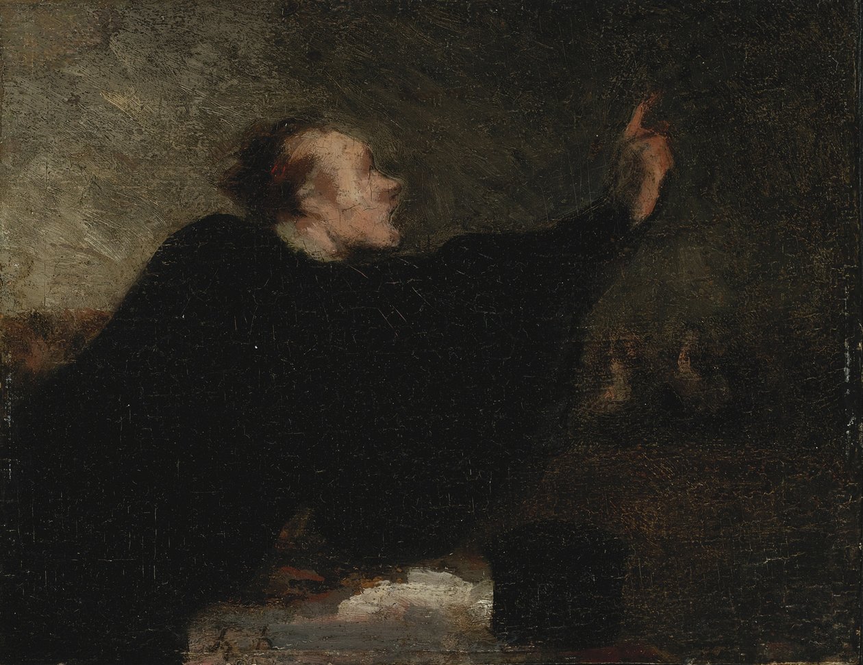 Adwokat procesowy, 1853-1854 autorstwa Honoré Daumier