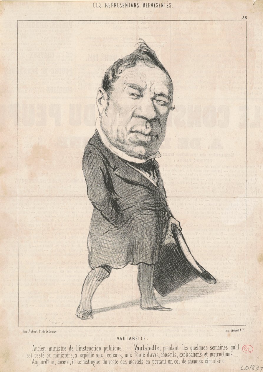 Achille Tenaille z Vaulabelle autorstwa Honoré Daumier