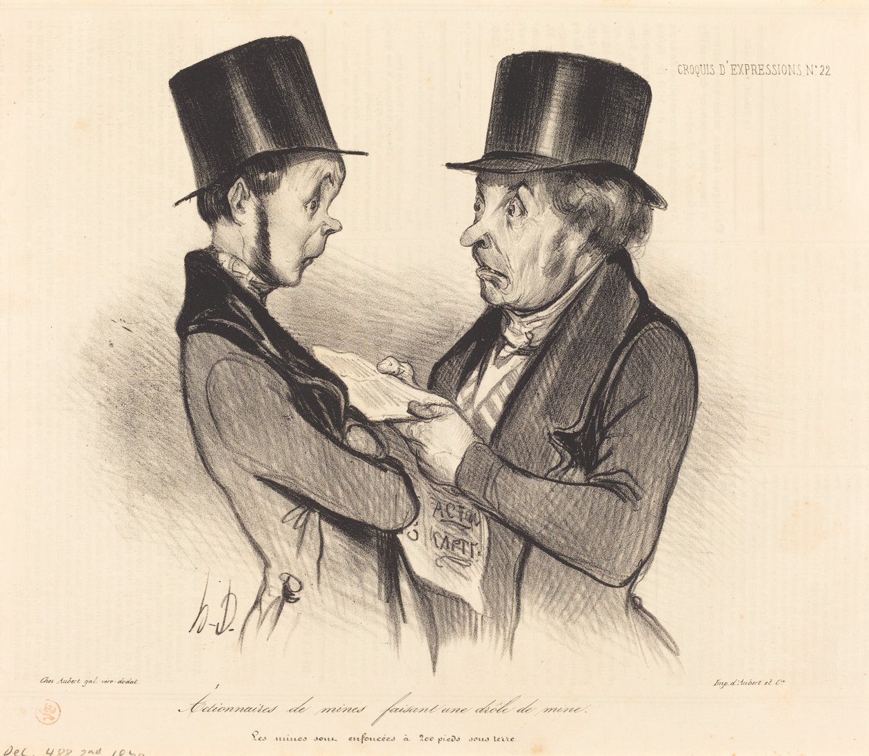 Akcjonariusze kopalni... autorstwa Honoré Daumier