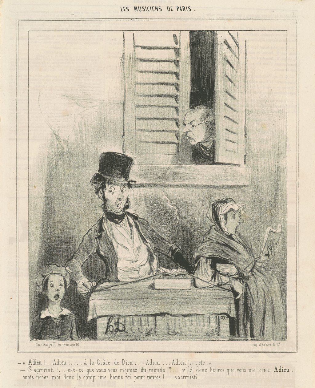 Do widzenia! ... Z łaski Bożej ... autorstwa Honoré Daumier
