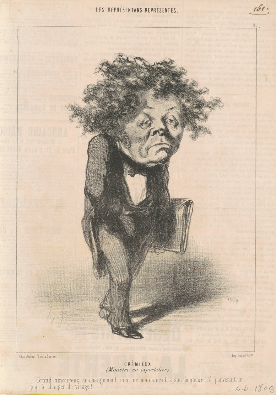 Adolphe Cremieux autorstwa Honoré Daumier