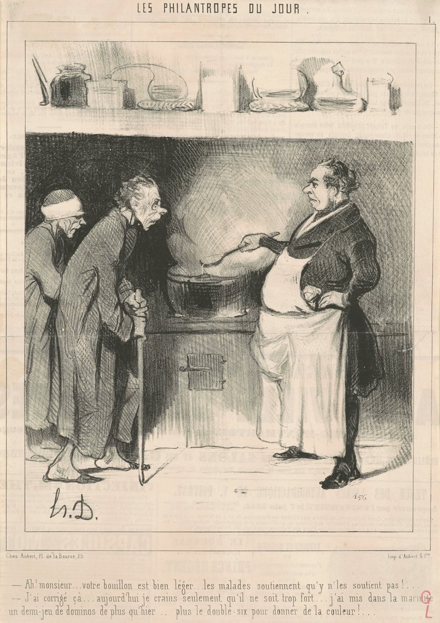 Ach! Proszę pana... twój rosół jest... autorstwa Honoré Daumier