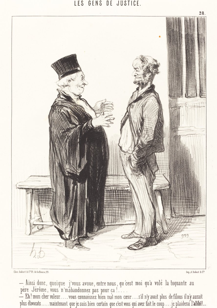 Więc chociaż przyznaję... autorstwa Honoré Daumier