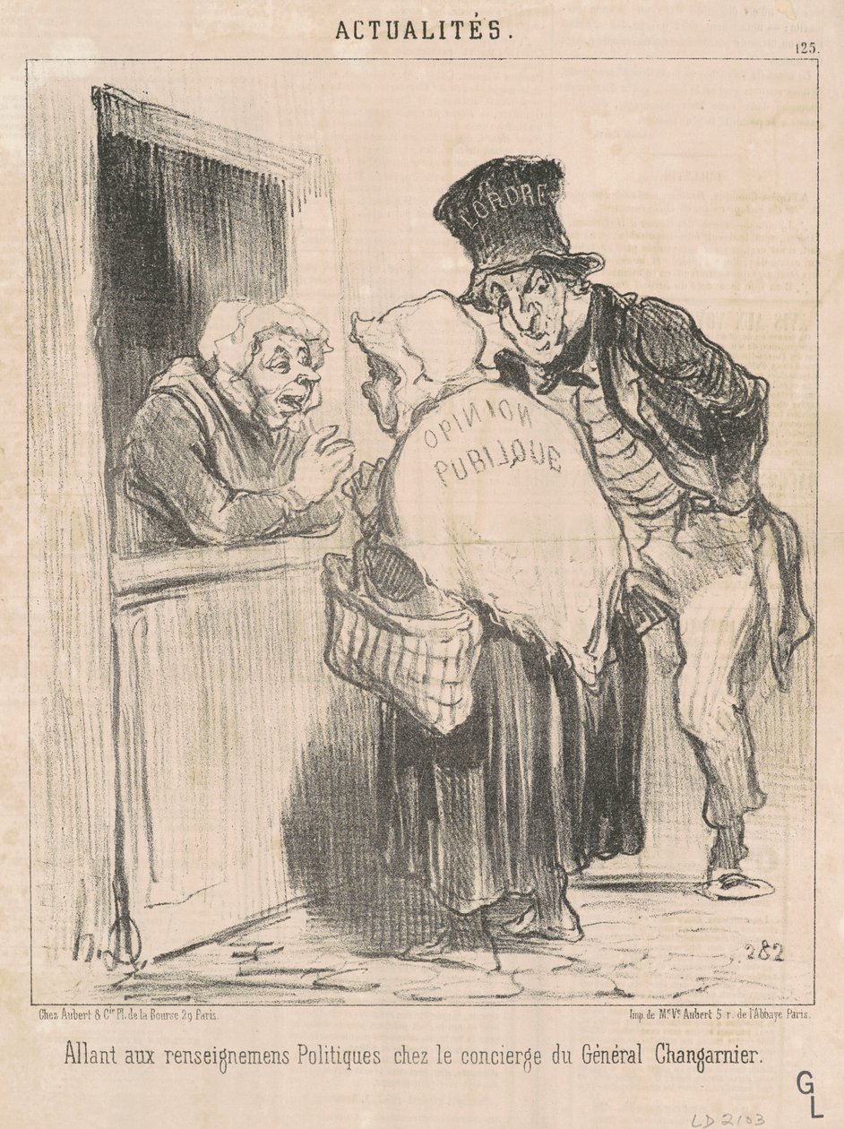 Przechodzę do informacji politycznych... autorstwa Honoré Daumier