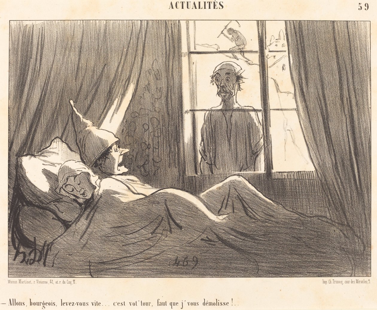 Chodź burżuj, szybko wstawaj... autorstwa Honoré Daumier