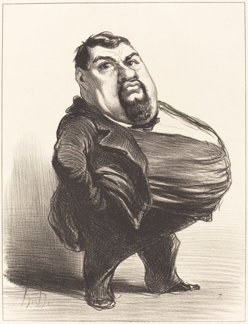 Antoni Thouret autorstwa Honoré Daumier