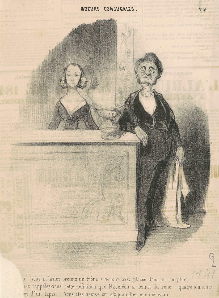Arturze, obiecałeś mi tron... autorstwa Honoré Daumier