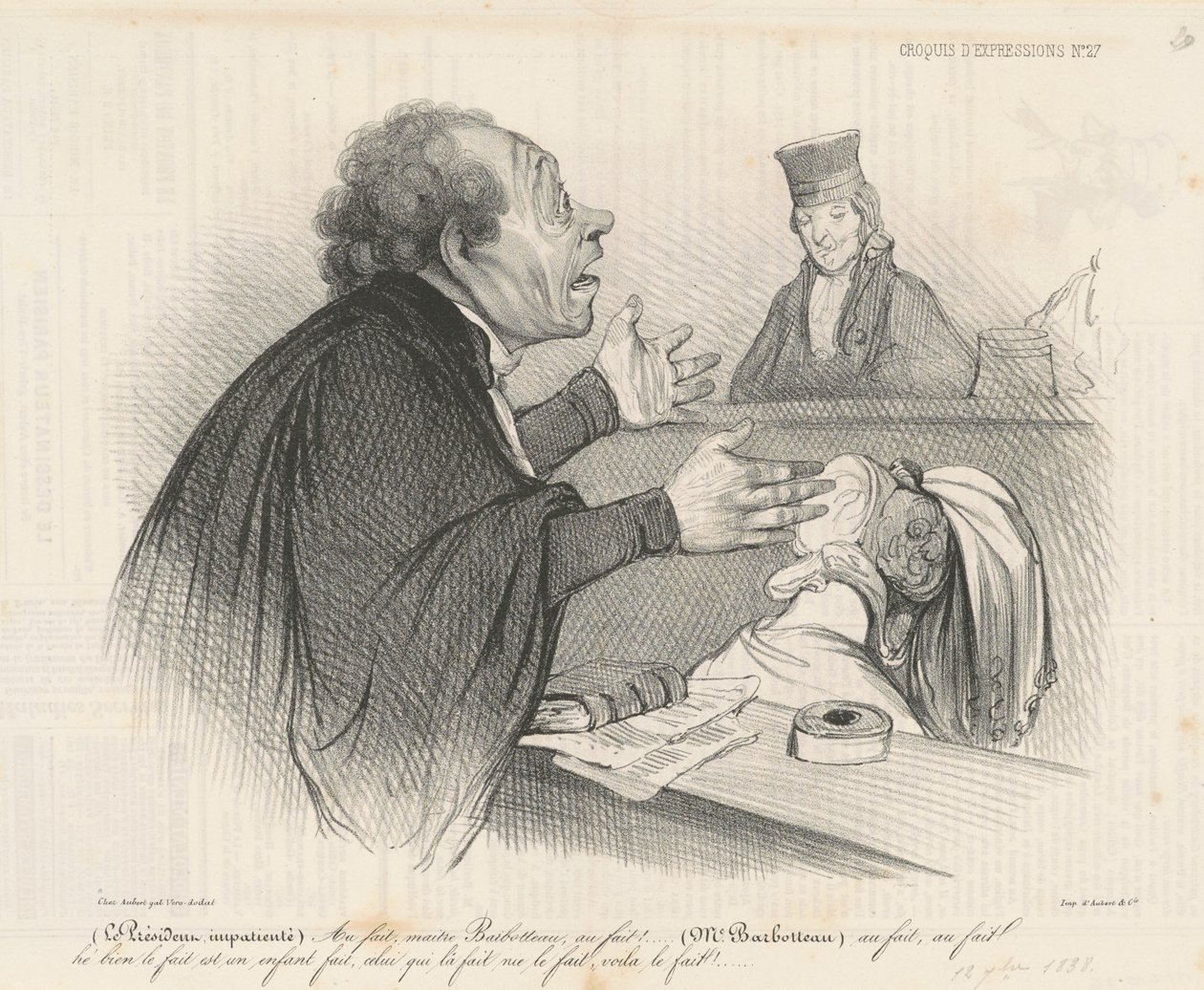 A propos, mistrzu Barbotteau... autorstwa Honoré Daumier